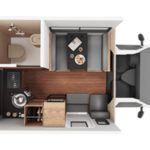 CA Compact Motorhome- 3 Berth Layout