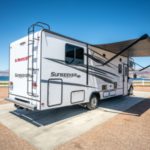 Cabover Style FS31 Slideout RV – 7 Berth Awning