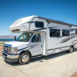 Cabover Style FS31 Slideout RV – 7 Berth Front View