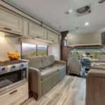 Cabover Style FS31 Slideout RV – 7 Berth Interior