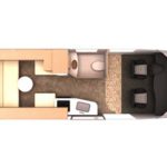 CanaDream Deluxe Van Camper – 2 Berth-day-layout