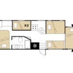 RB Class A 30-32ft Motorhome – 6 Berth Layout 2