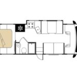 RB Class C 29-31 Motorhome – 7 Berth Layout