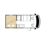 RB Class B 21ft Motorhome – 4 Berth Layout
