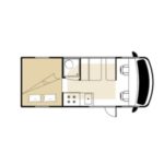 RB Class B 21ft Motorhome – 4 Berth Layout 2