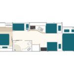 Class A Family Sleeper AF RV – 6 Berth Layout 2