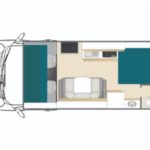Class C Small RV – 4 Berth Layout