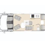 Class B Small RV – 4 Berth Layout