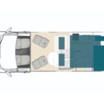 Class B Small RV – 4 Berth Layout 2